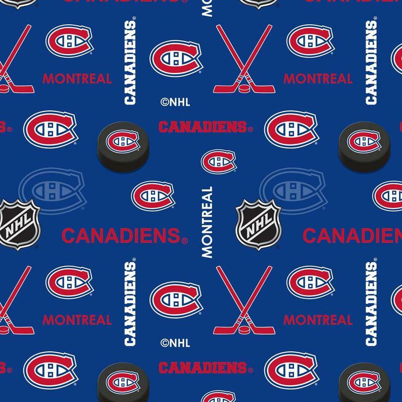NHL Montreal Canadiens Flannel - 1/2m Cut 57135