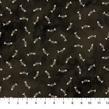 Marcel - Black Fish Bones - 1/2m CUT