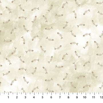 Marcel - Beige Fish Bones - 1/2m CUT 57279