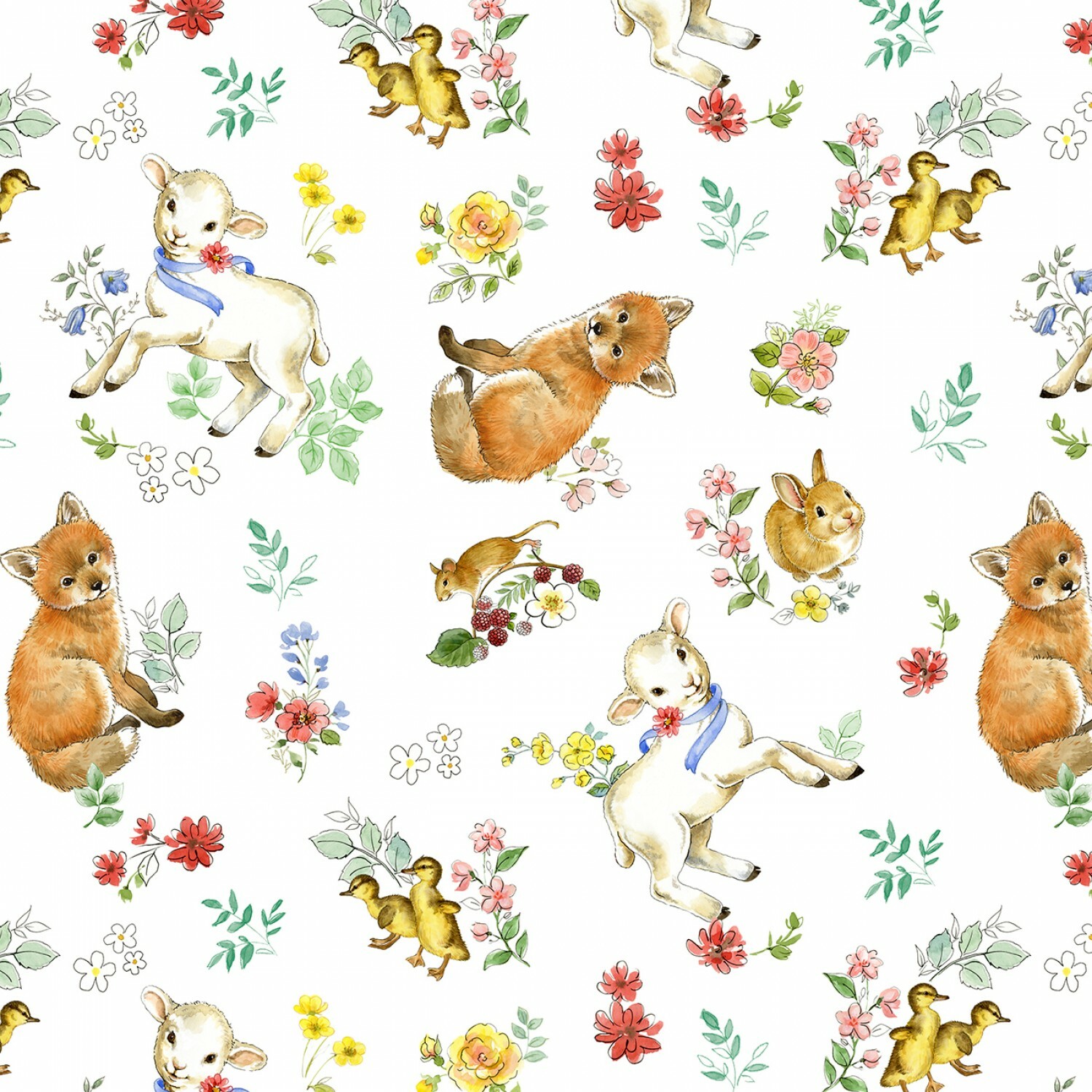 New Friends - Tossed Animals - 1/2m cut 57240
