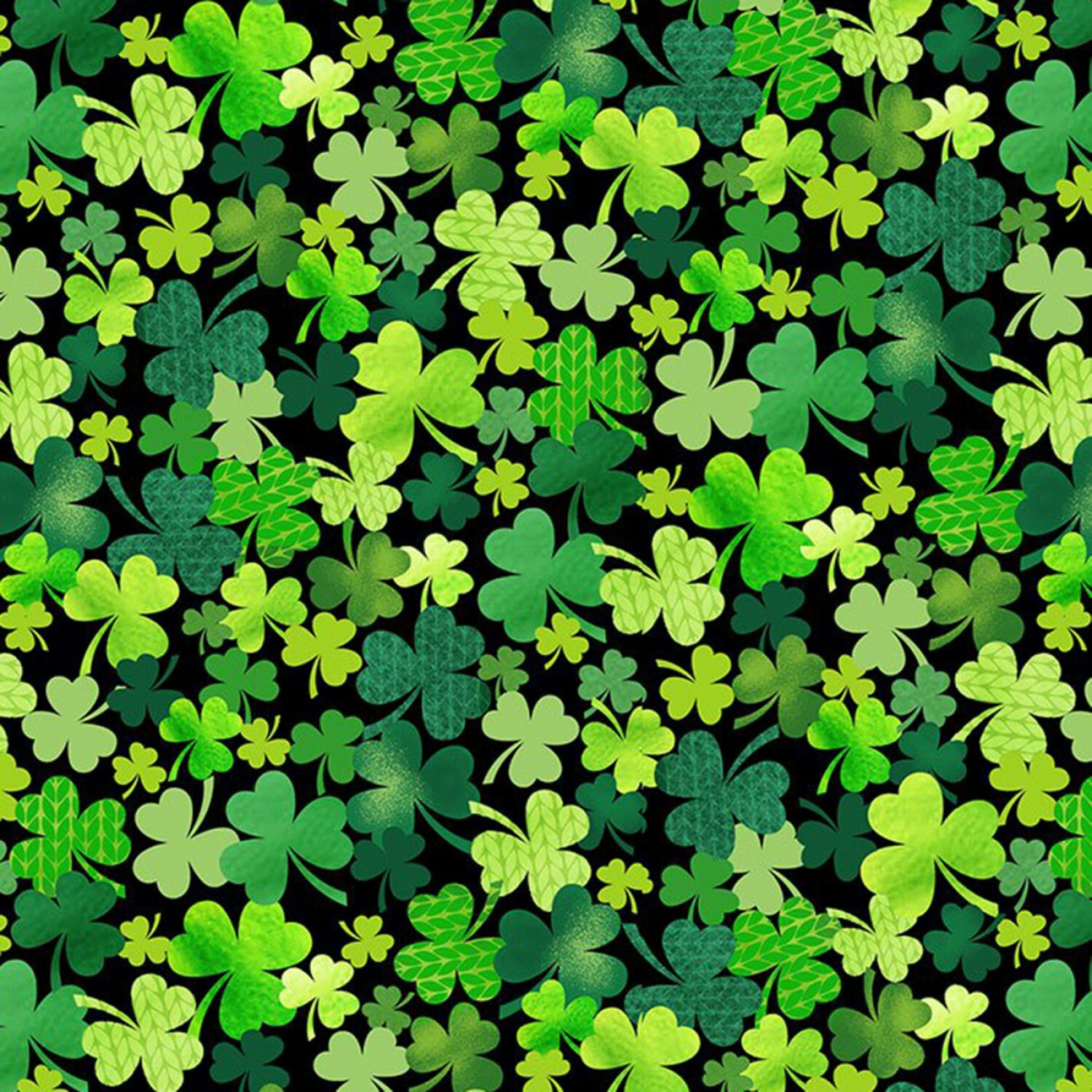 Black Shamrocks - Lucky Guy - 1/2m Cut 57261