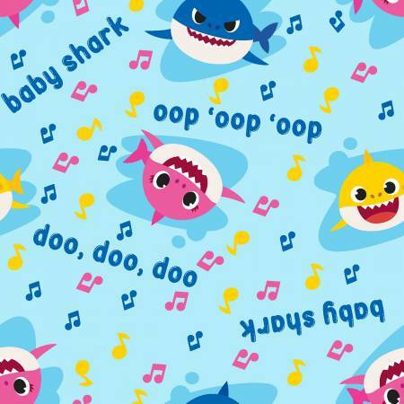 Baby Shark - Music Toss - 1/2m cut 57263