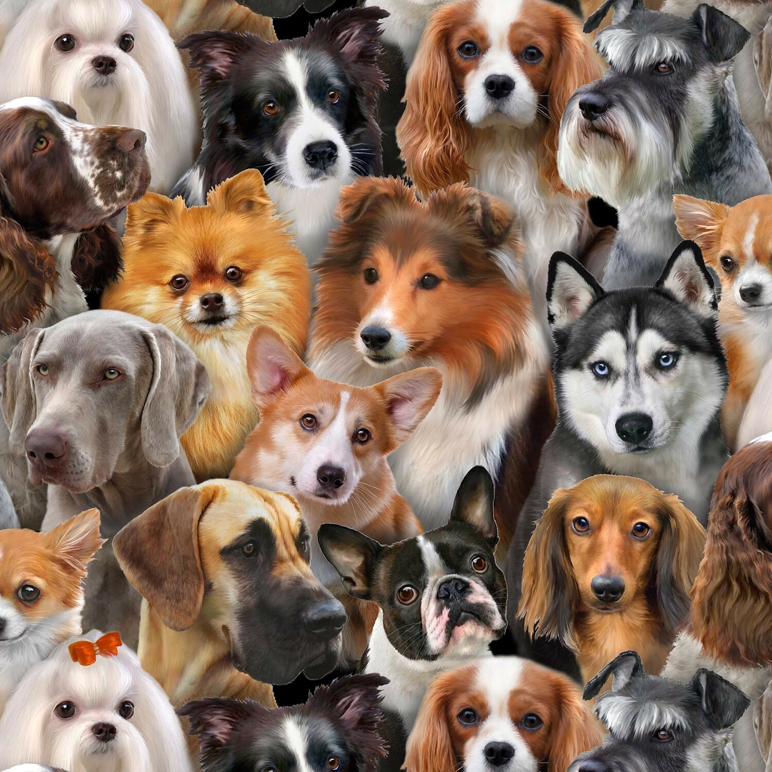 Dog Breeds #2 - 1/2m cut 57347