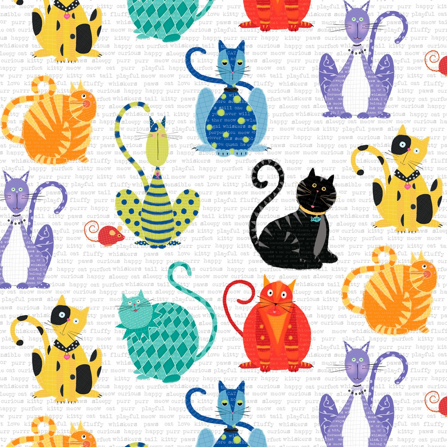 Feeline Good - White Large Cats - 1/2m cut 57436