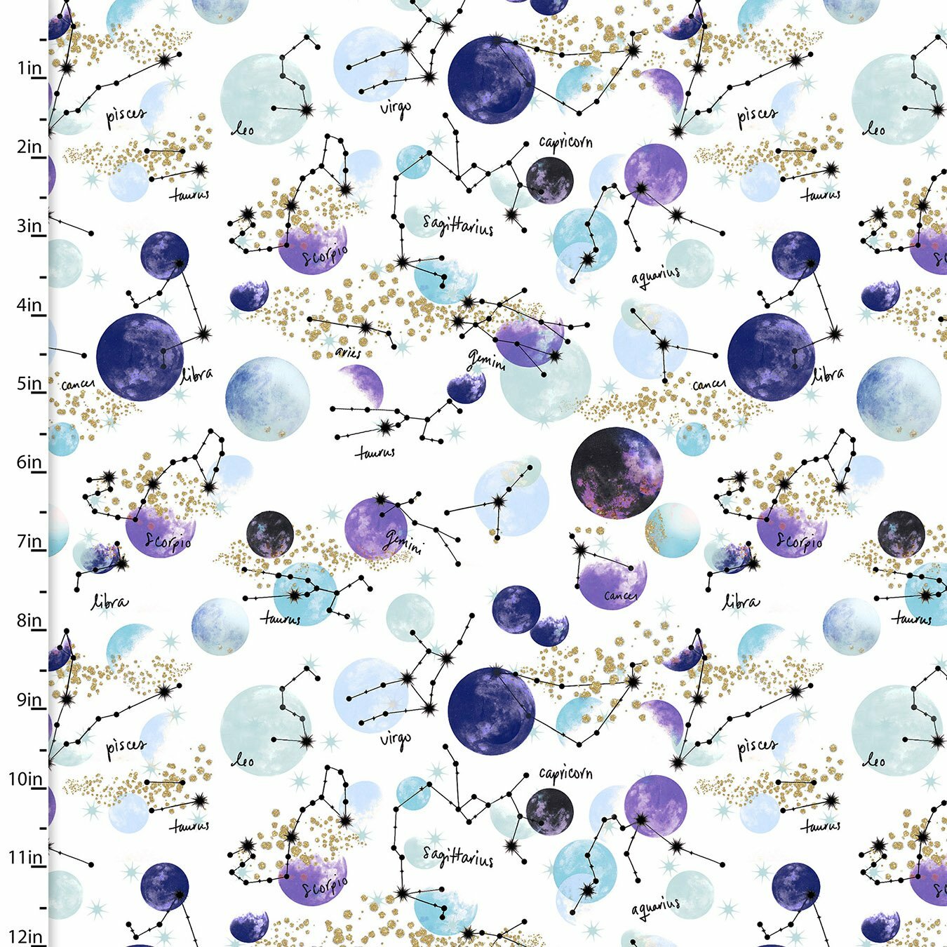 Magical Galaxy - Constellations - 1/2m cut 57489