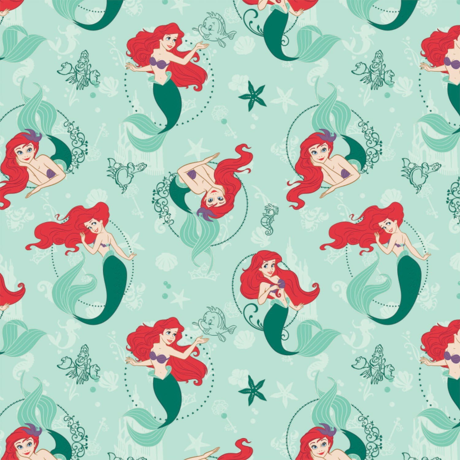 Ariel - Disney Princess - 1/2m cut 57510
