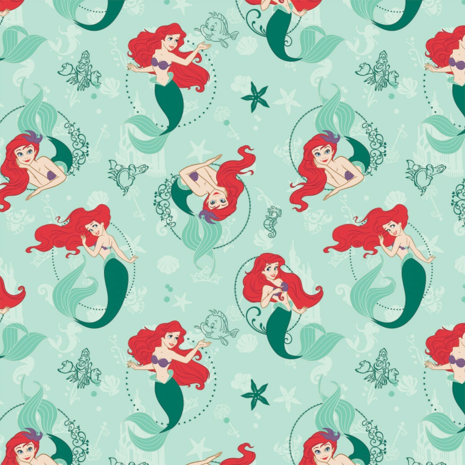 Ariel - Disney Princess - 1/2m cut