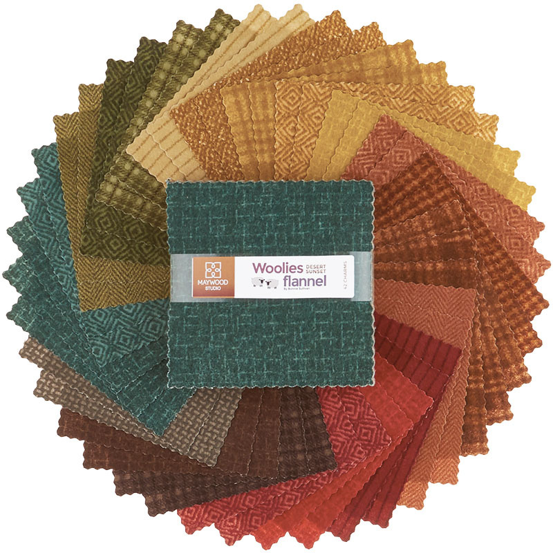 Woolies Flannel Charm Pack - Desert Sunset 57526