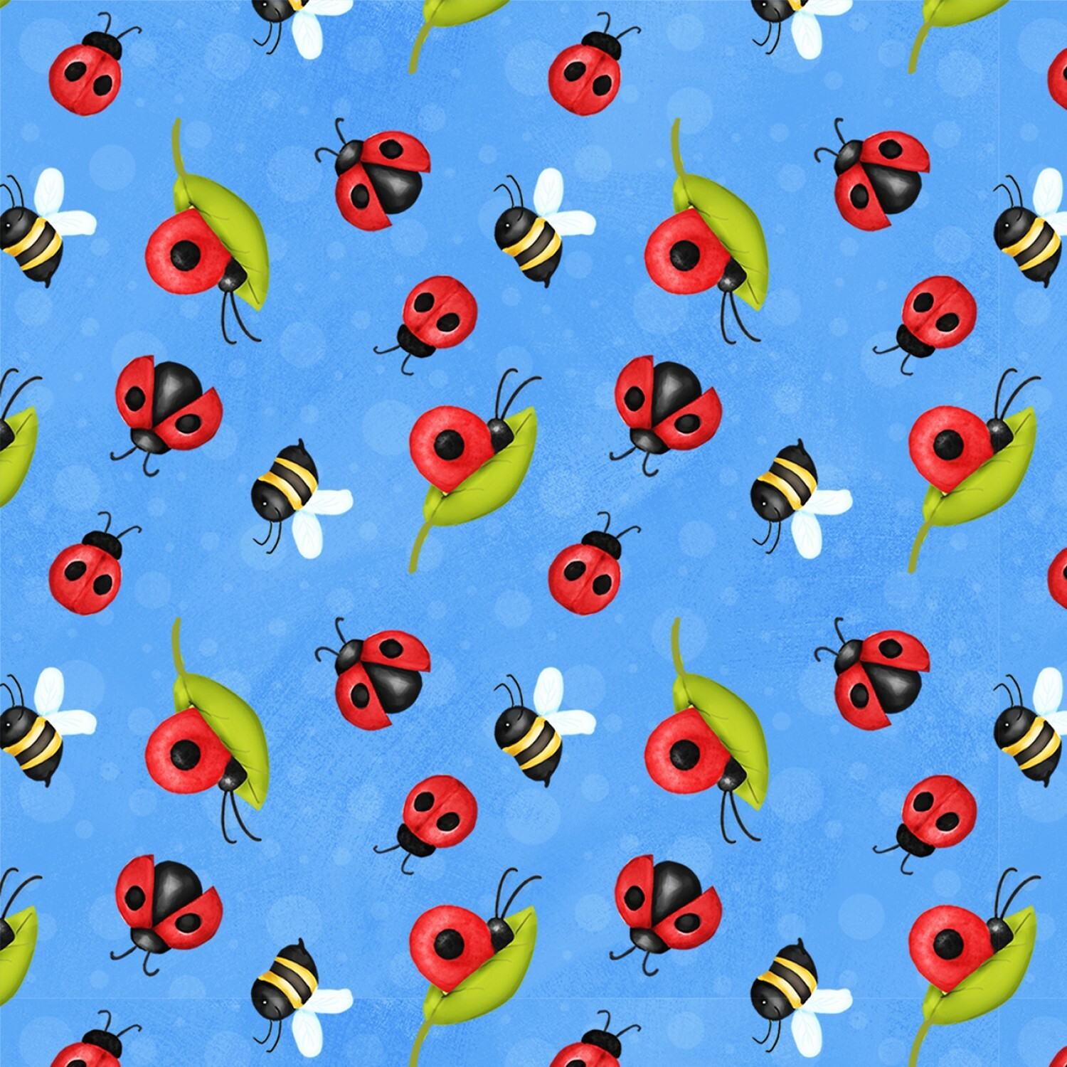 Lady Bugs and Bees - Gnome Is Where Your Garden Grows - 1/2m cut 57534