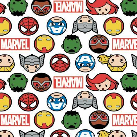 Faces and Logo - Marvel - 1/2m cut 57576