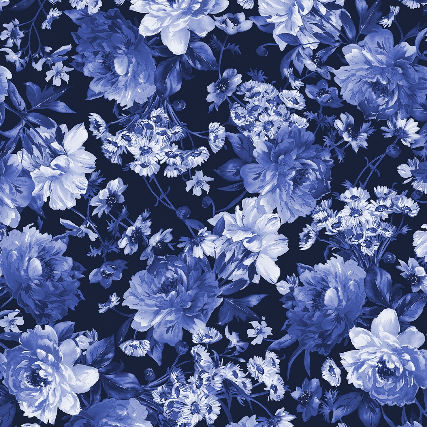 Silver Jubilee - Navy - 1/2m cut