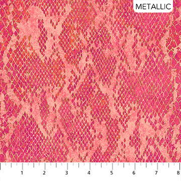 Wild Thing - Coral - Snake - 1/2m cut 57649