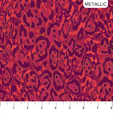 Wild Thing - Merlot - Leopard - 1/2m cut 57657