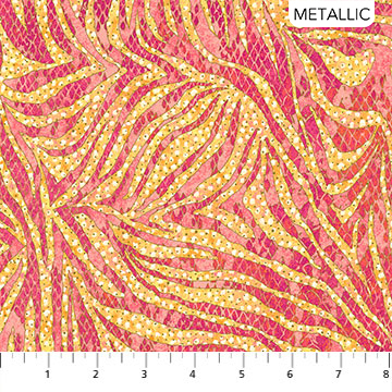 Wild Thing - Coral - Zebra - 1/2m cut 57648