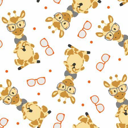 Wild & Free - Tossed Giraffes - 1/2m cut 57685