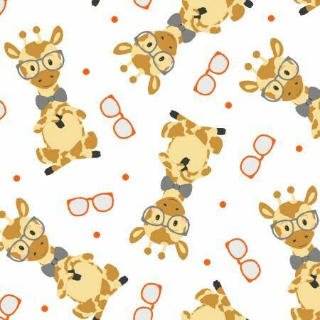 Wild &amp; Free - Tossed Giraffes - 1/2m cut