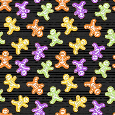 Glow Ghosts - Skeleton Bones - GLOW IN THE DARK - 1/2m cut 57674