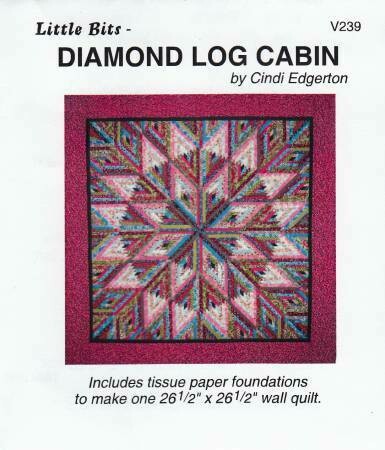 Diamond Log Cabin - Paper Piecing