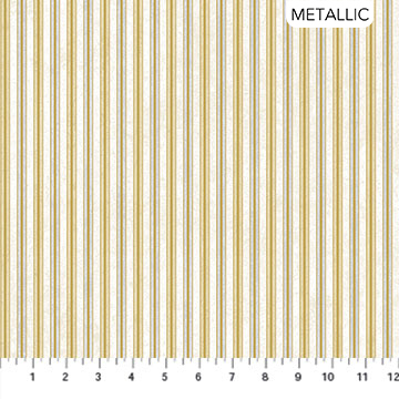 White Christmas - Stripes - 1/2m cut 57705