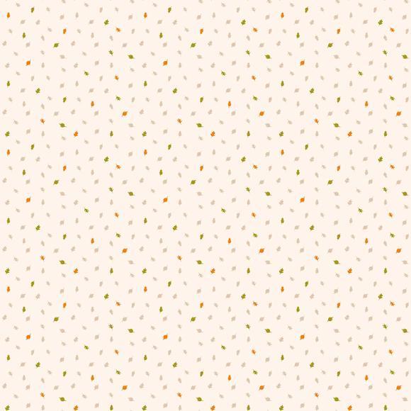 Summer's End - Cream Leaves - 1/2m cut 57729