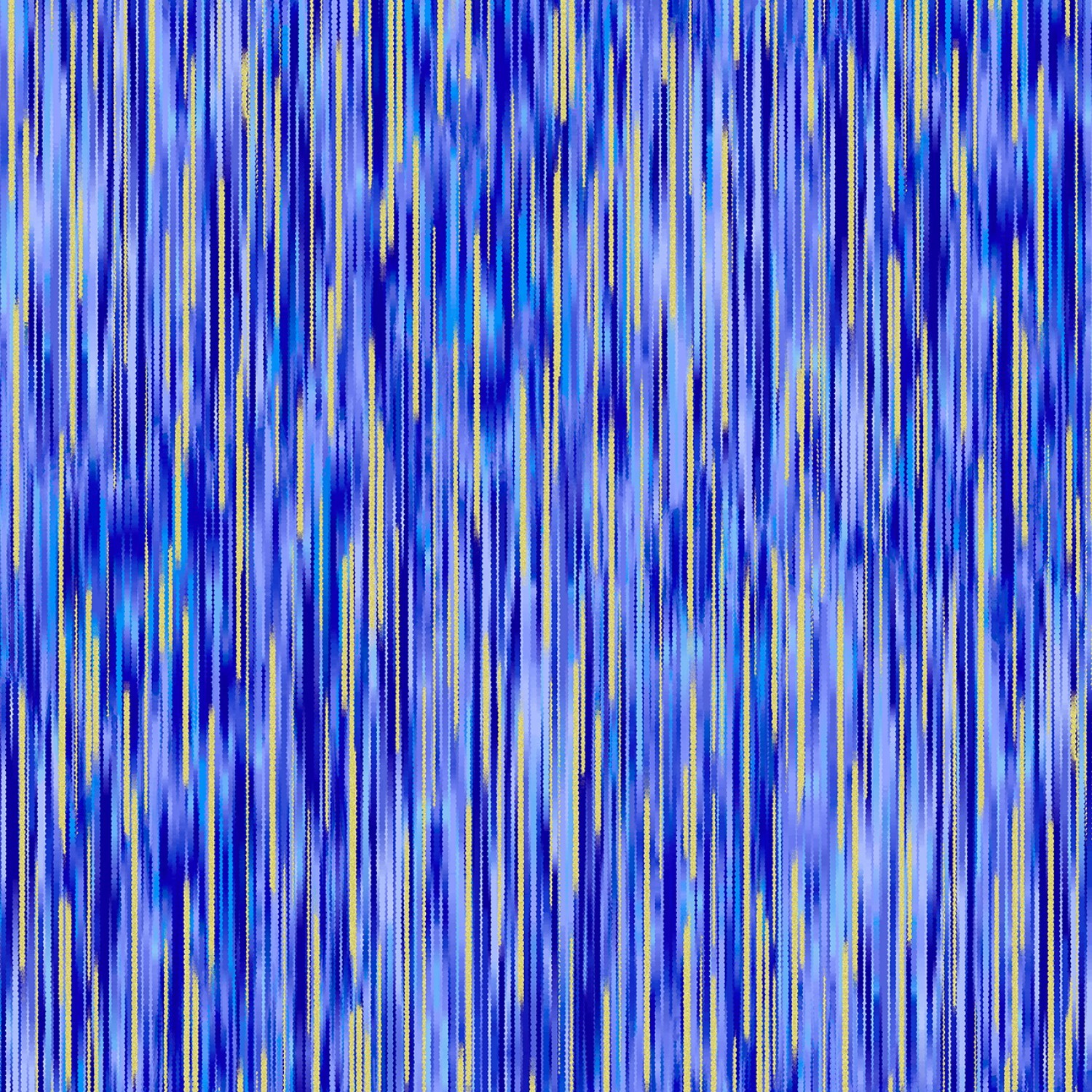 Moonlight Serenade - Medium Blue Stripe - 1/2m cut 57743