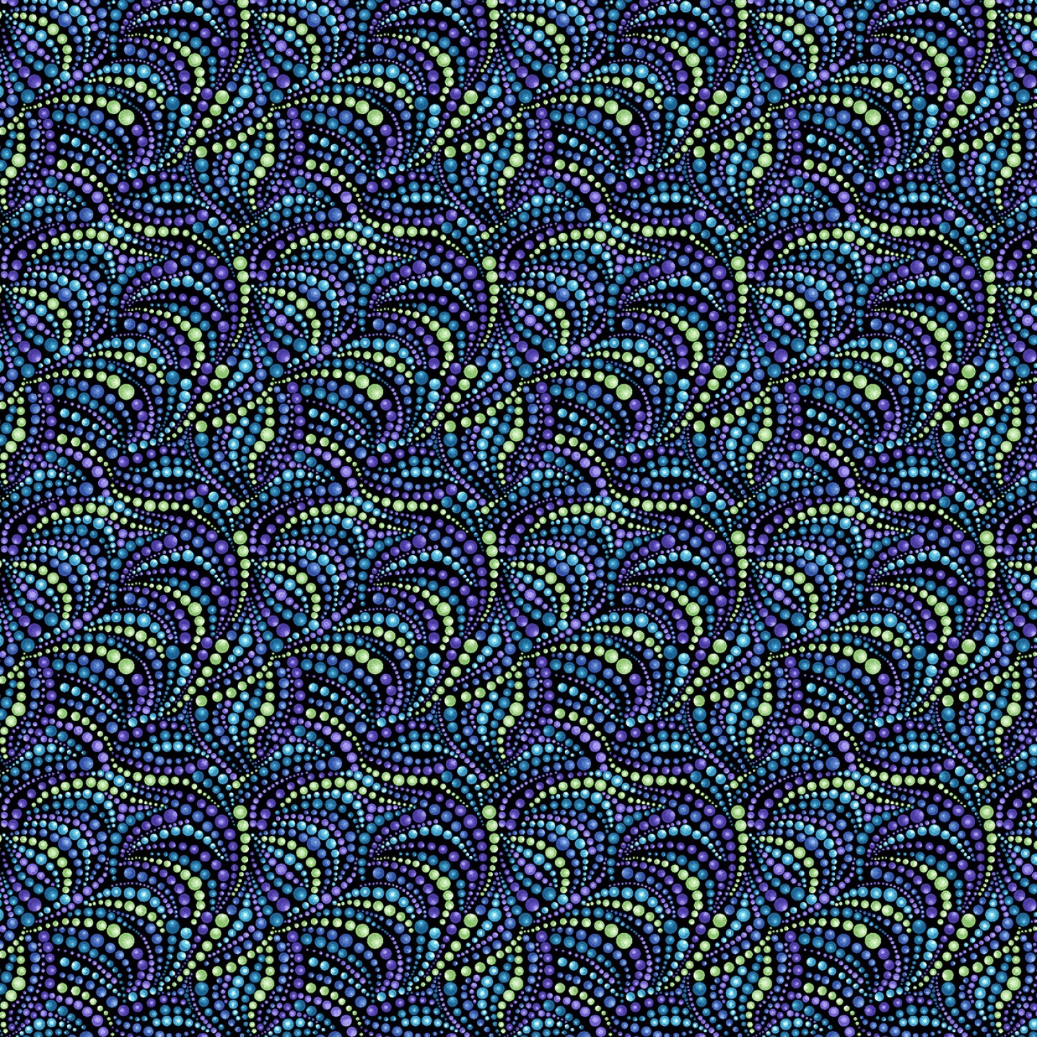 Catitude - Singing the Blues - Coloured Beads - 1/2m cut 57739
