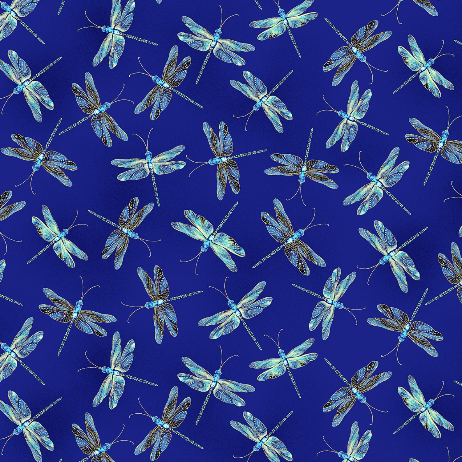 Moonlight Serenade - Dragonflies - 1/2m cut 57742