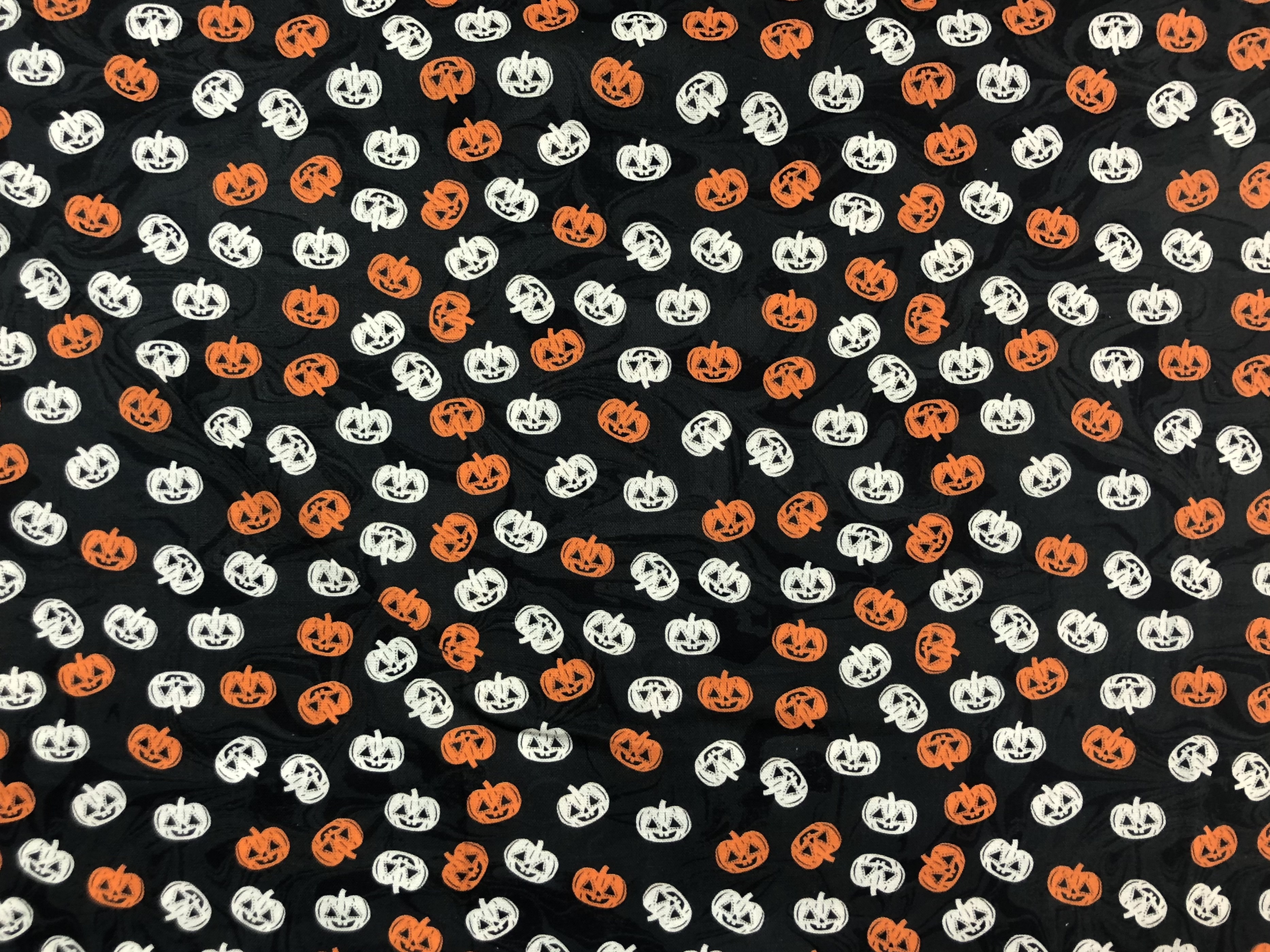 Orange and White Pumpkins - 1/2m cut 57766