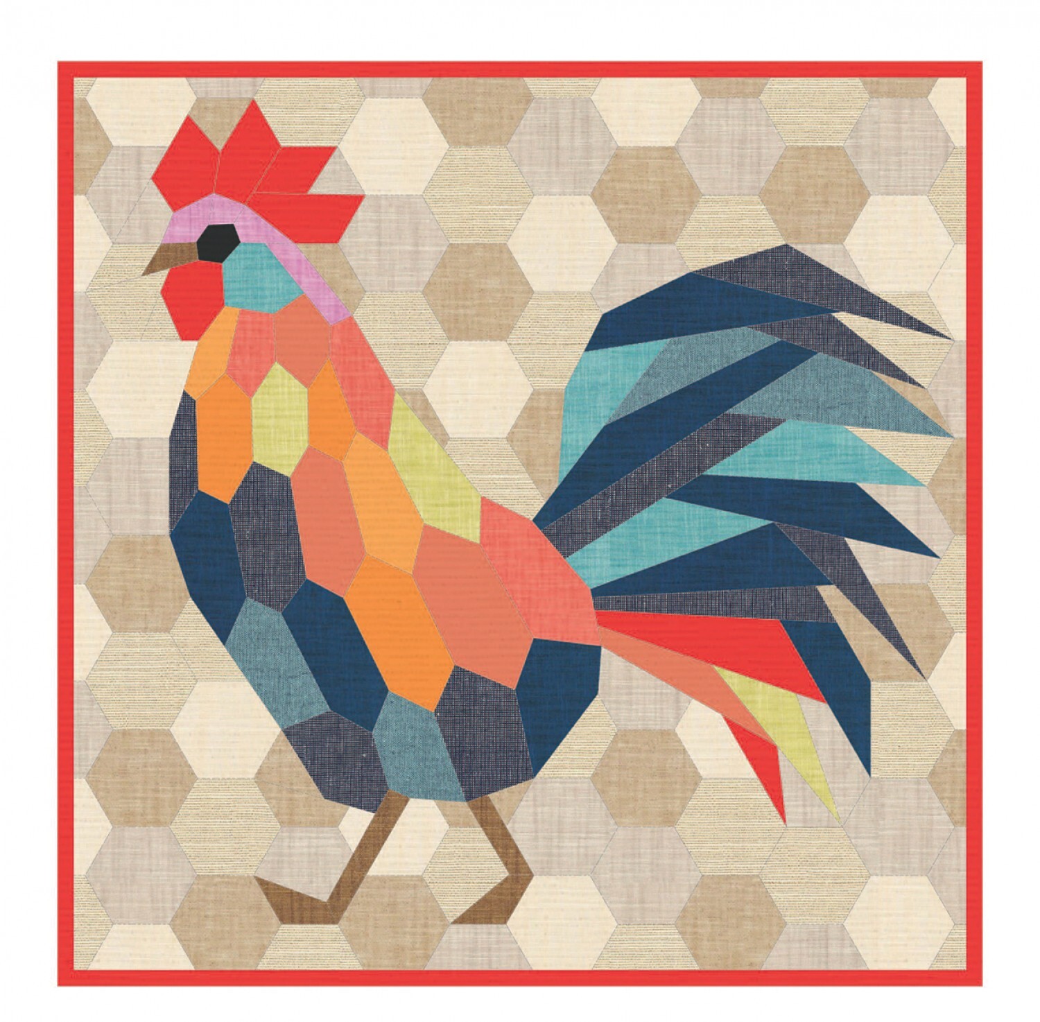 Rooster - English Paper Piecing Pattern 57771
