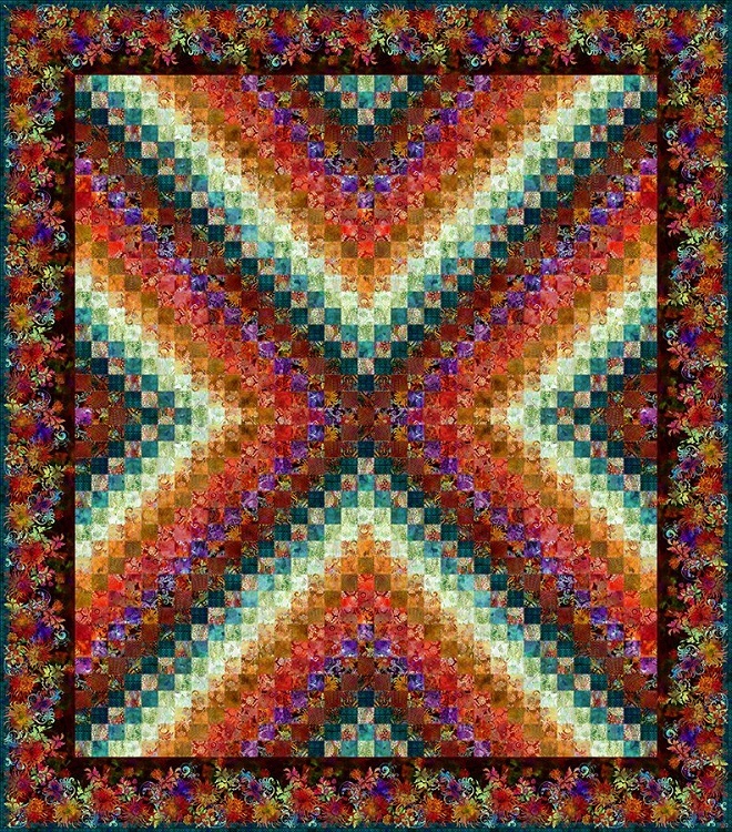 "X Trip" Quilt Kit - Coloured Version 57788