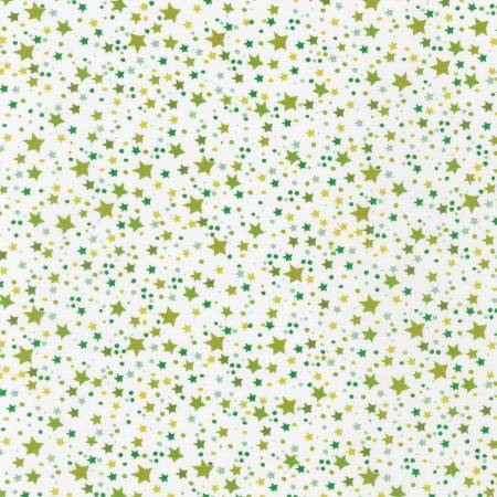 Grinch - Lime Green Stars - 1/2m cut 58729