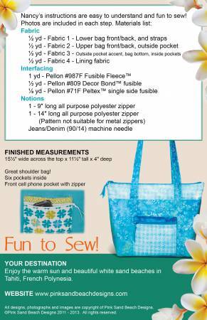 Tahiti Tote Bag Pattern