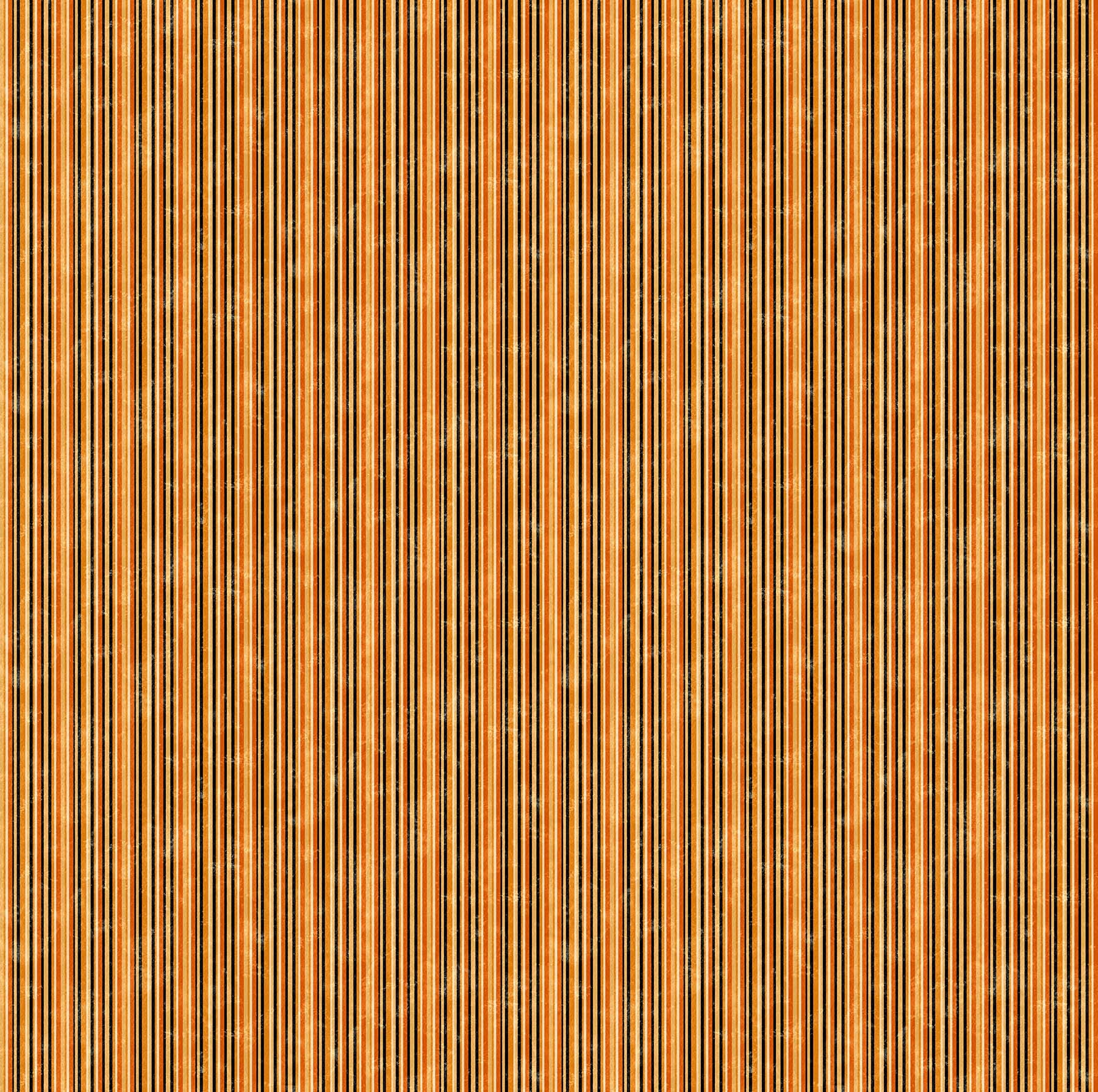 Black Cat Capers - Orange and Black Stripe - 1/2m cut 57893
