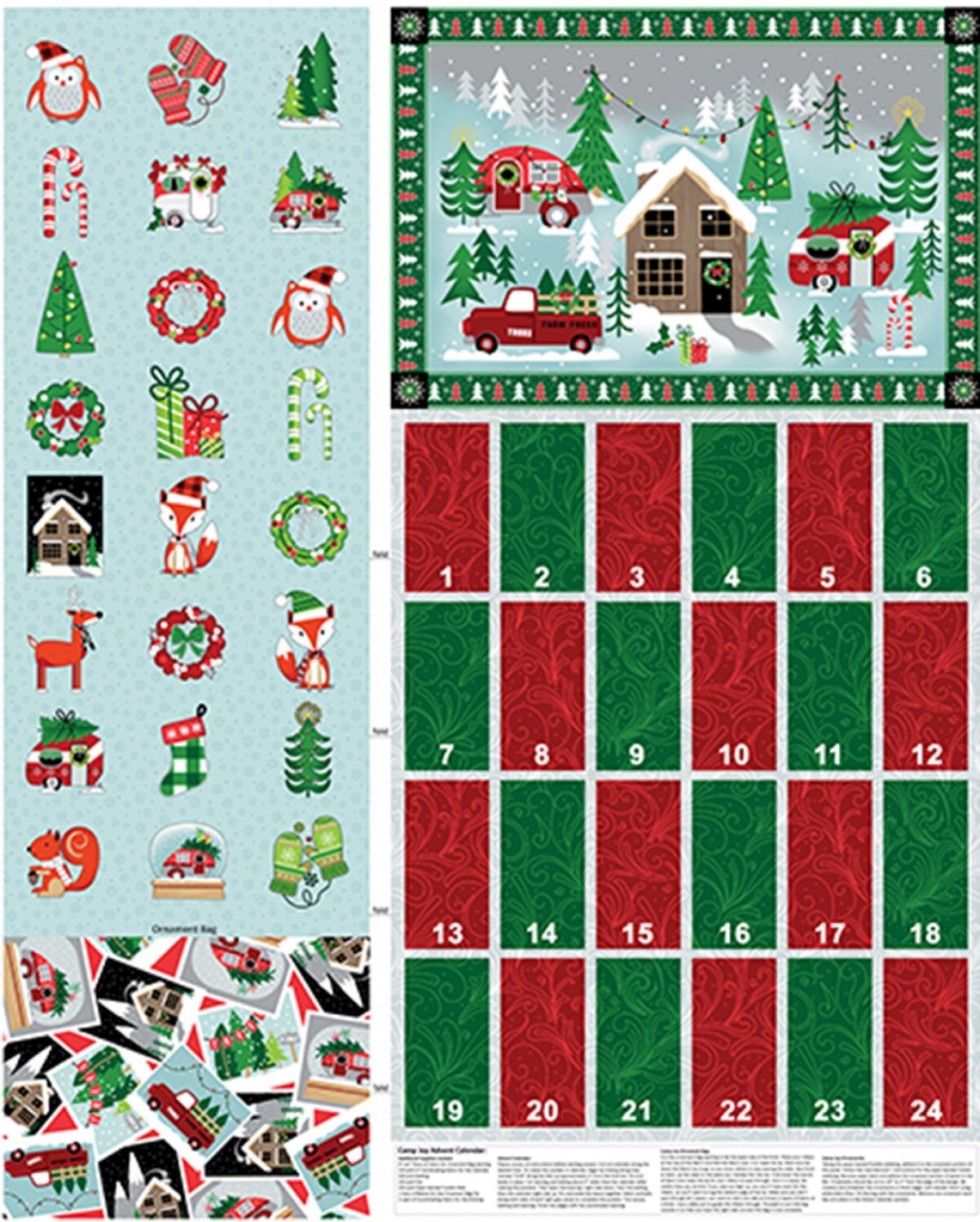 Camp Joy Advent Calendar Panel 57915