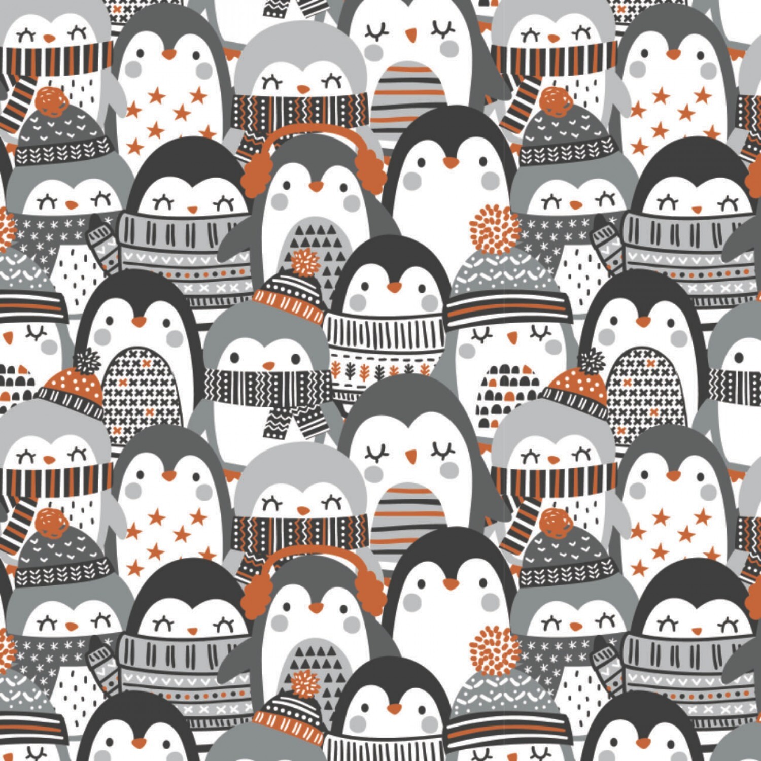 Penguin Paradise - Stacked Penguins - 1/2m cut 57927