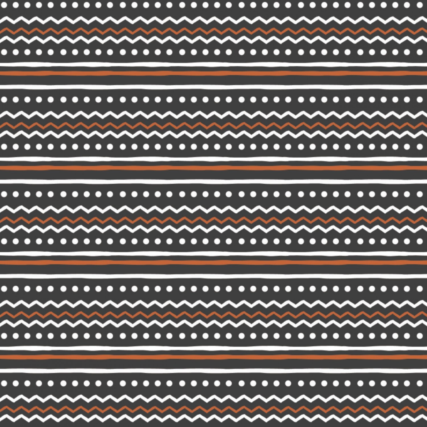 Penguin Paradise - Black Nordic Stripe - 1/2m cut 57931