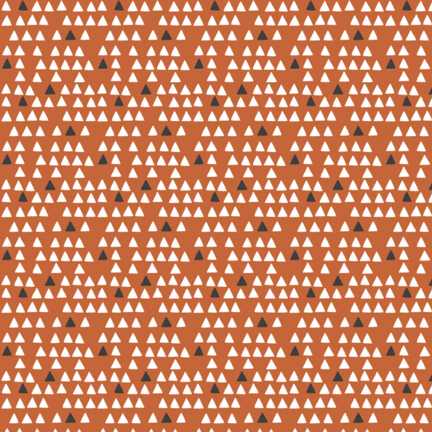 Penguin Paradise - Orange Nordic Triangles - 1/2m cut 57934