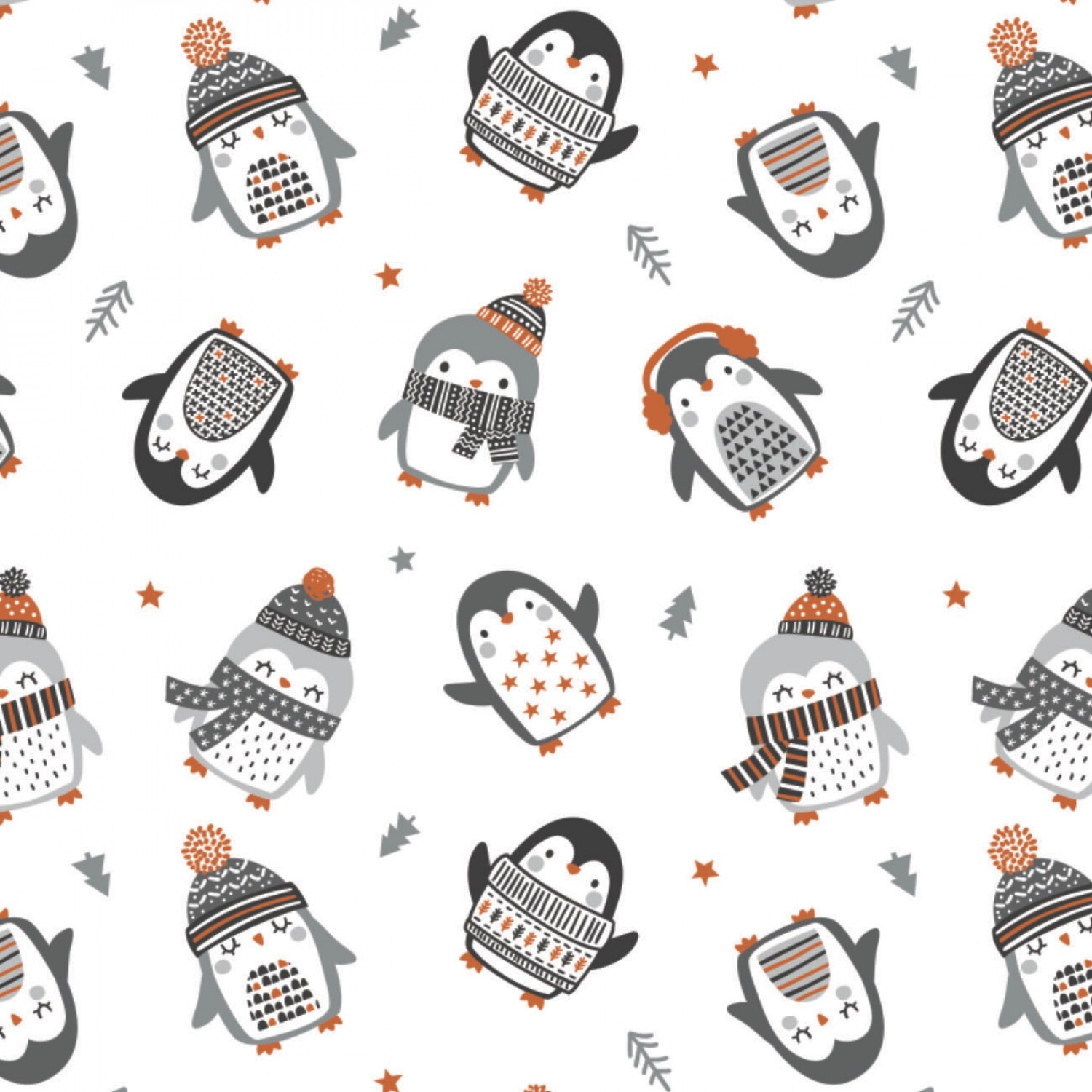Penguin Paradise - Tossed Penguins - 1/2m cut 57928