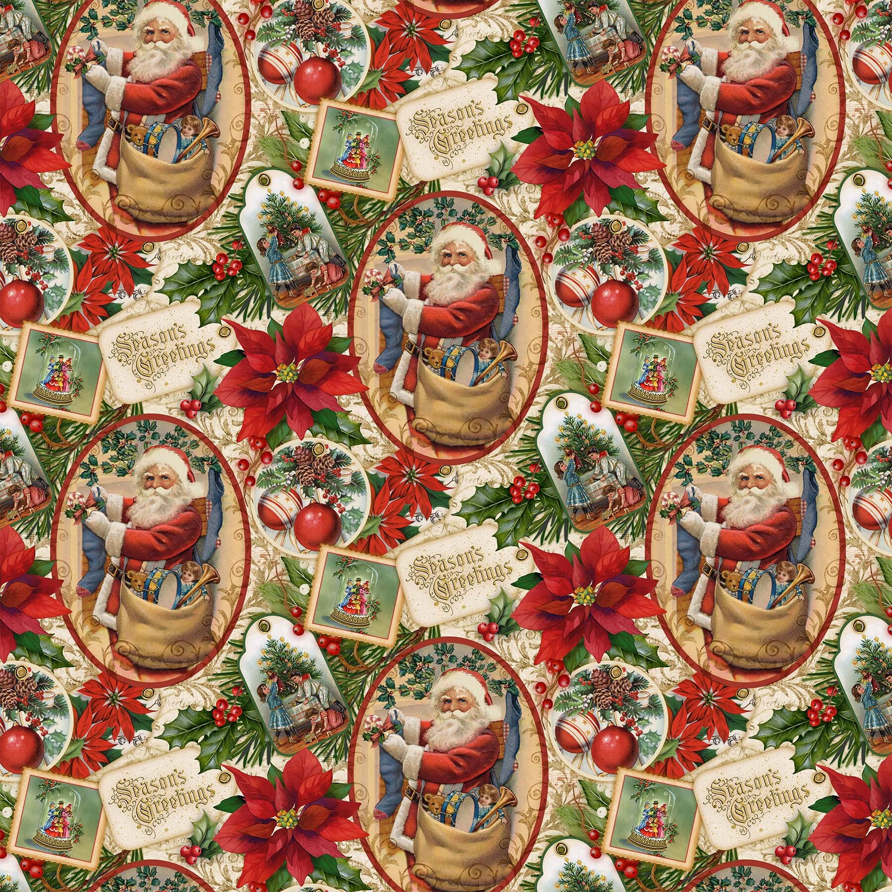 Old Time Christmas - Christmas Memories - 1/2m cut 57959