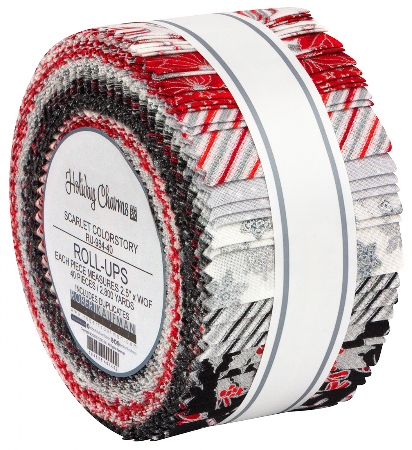 Holiday Charm Jelly Roll - Red & Black 57988