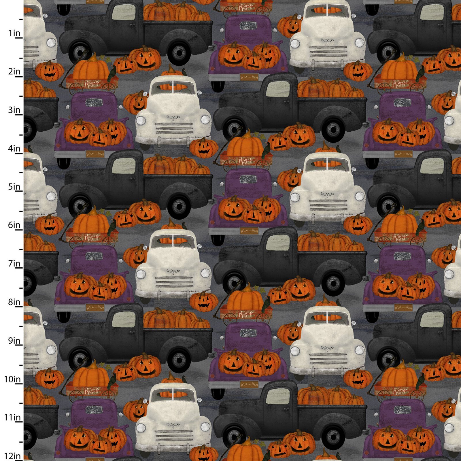 Spooky Night - Multi Trucks - 1/2m cut 57993
