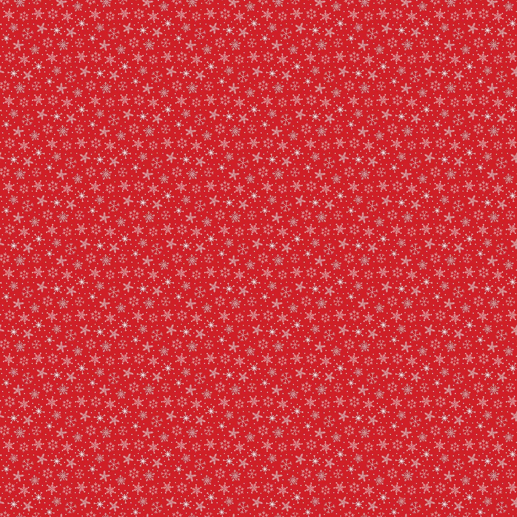Santa Paws - Red Snowflake - 1/2m cut 58028