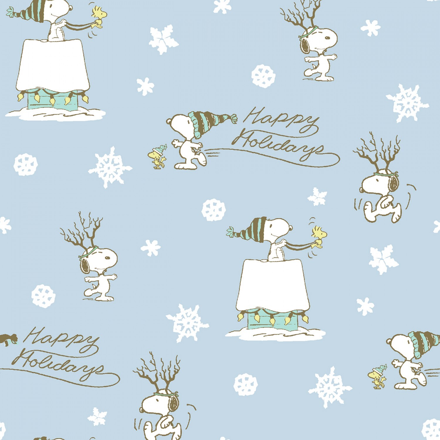 Peanuts Christmas - Happy Holidays - 1/2m cut 58032