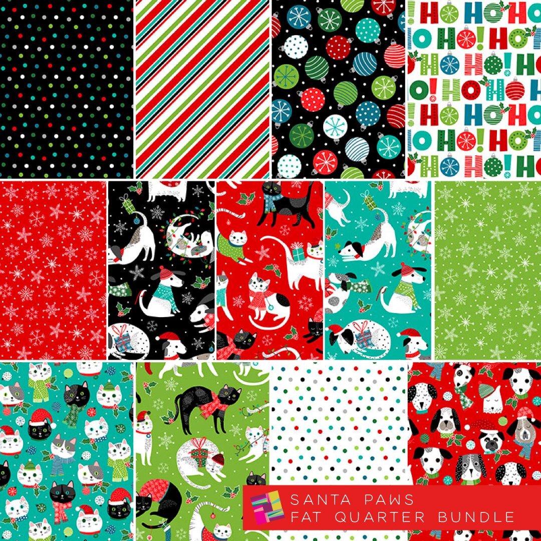 Santa Paws - Fat Quarter Bundle 23615