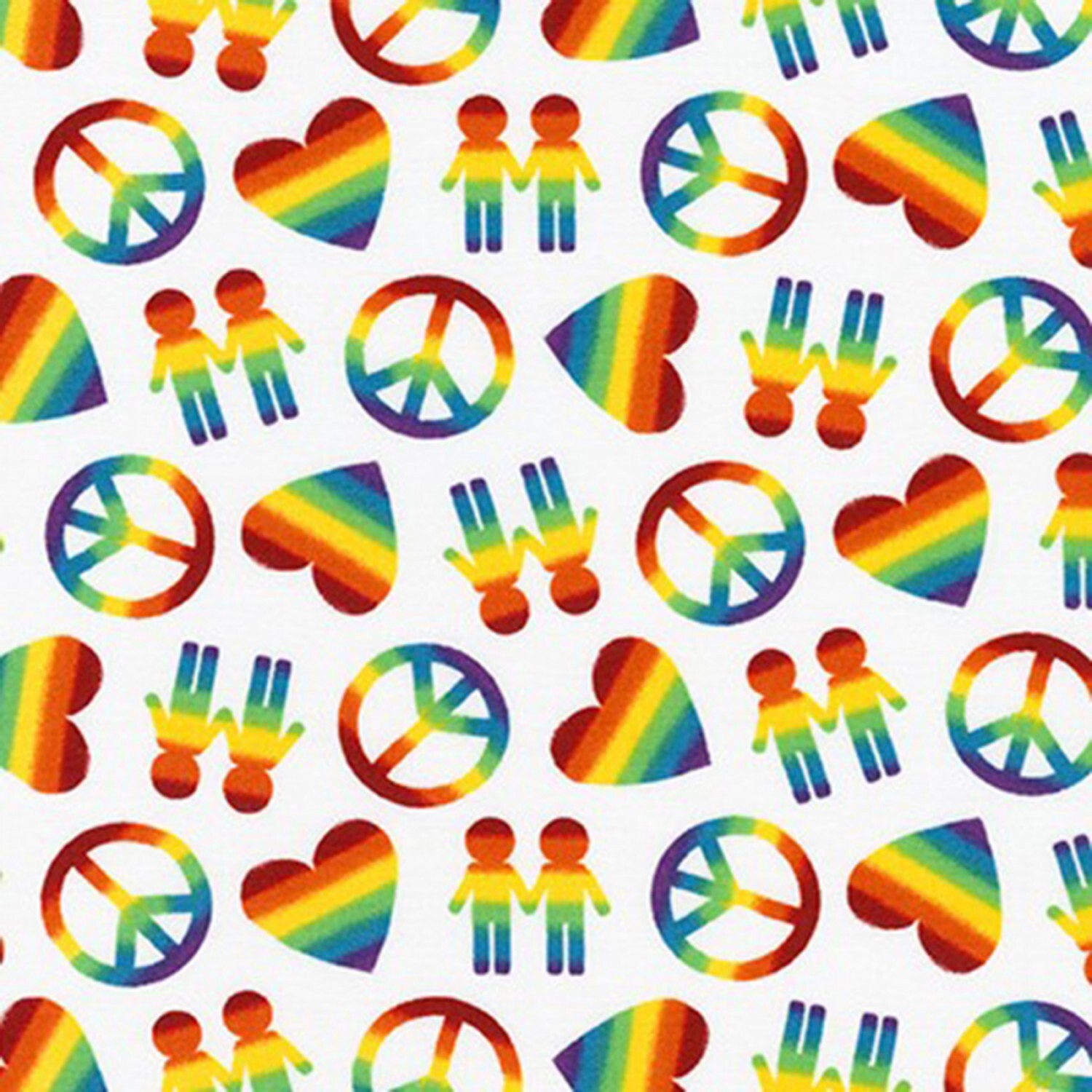 Peace, Love & Pride - 1/2m cut 58096