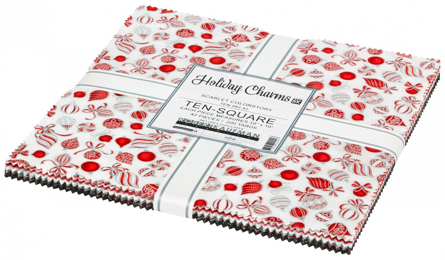 Holiday Charms Layer Cake - Silver 58130