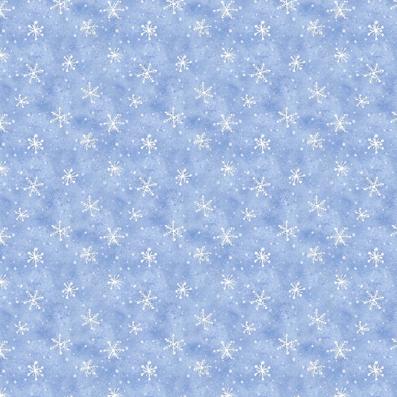 Snow What Fun - Blue Snowflakes - 1/2m cut 58136