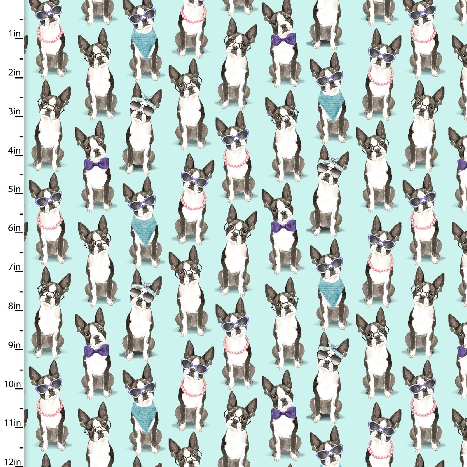 A Dog's Life - French Bulldogs - 1/2m cut 58159
