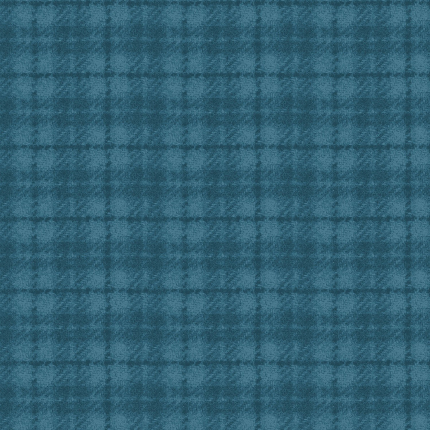 Woolies Flannel - Teal Plaid - 1/2m cut 58223