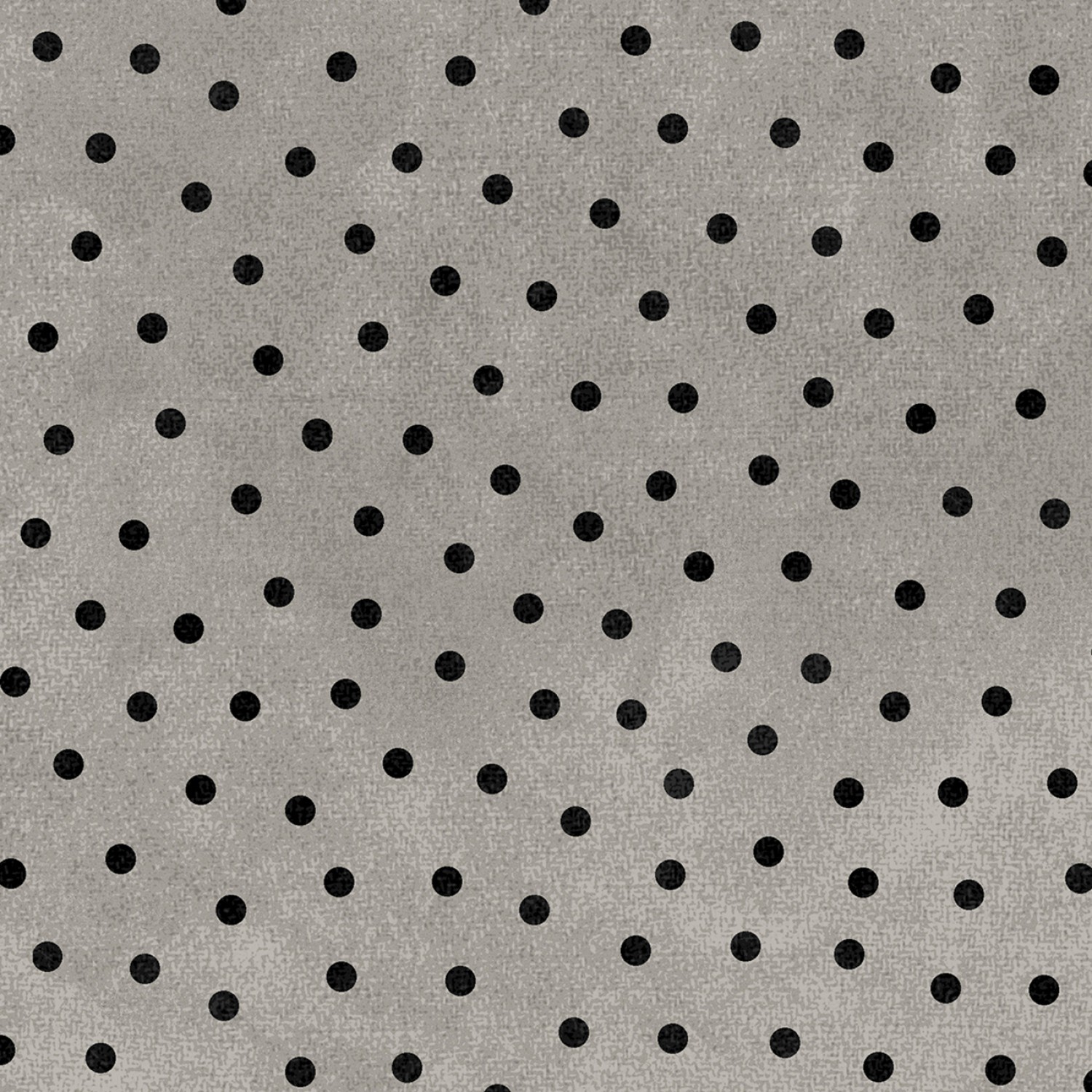 Woolies Flannel - Grey with Black Dots - 1/2m cut 58212